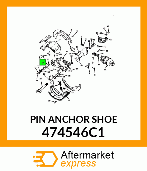 PIN ANCHOR SHOE 474546C1