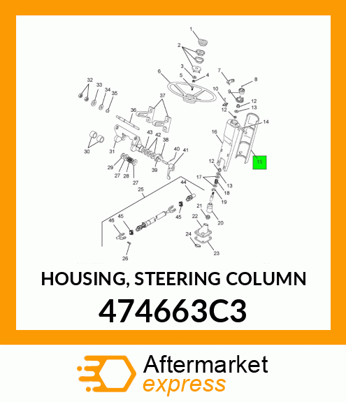 HOUSING, STEERING COLUMN 474663C3
