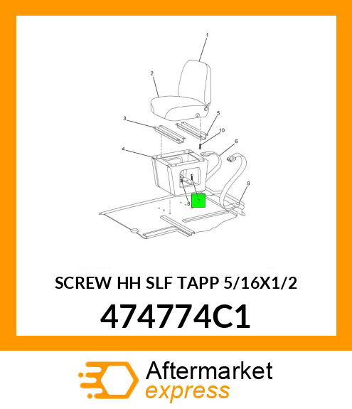 SCREW HH SLF TAPP 5/16X1/2 474774C1