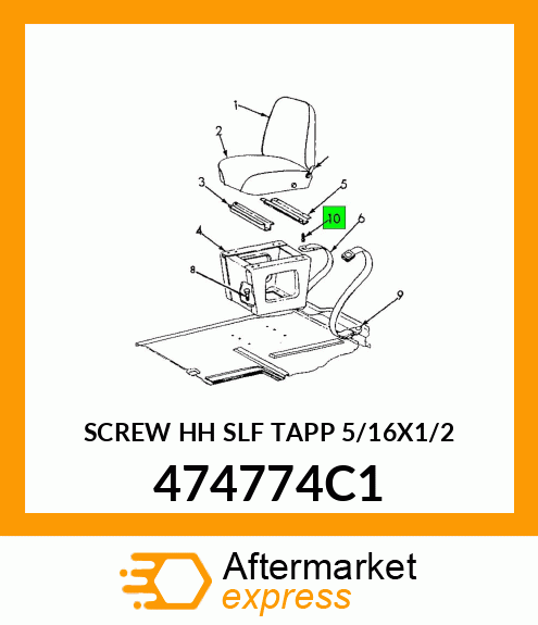 SCREW HH SLF TAPP 5/16X1/2 474774C1