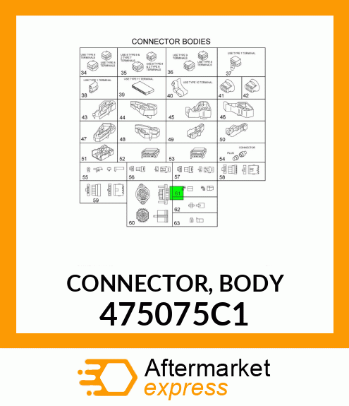 CONNECTOR, BODY 475075C1