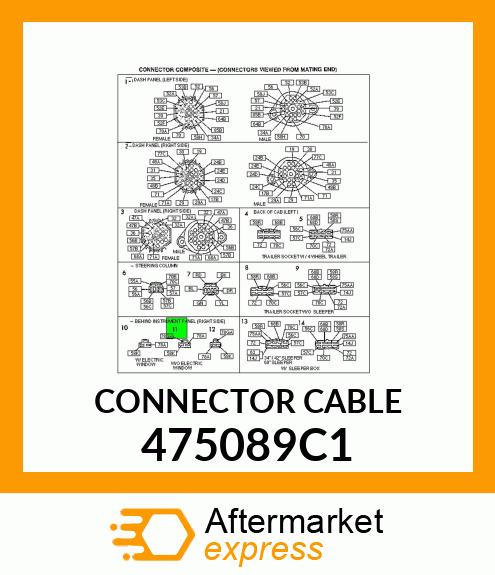 CONNECTOR CABLE 475089C1