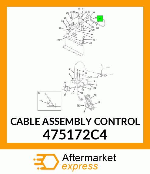 CABLE ASSEMBLY CONTROL 475172C4