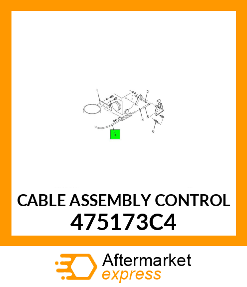 CABLE ASSEMBLY CONTROL 475173C4
