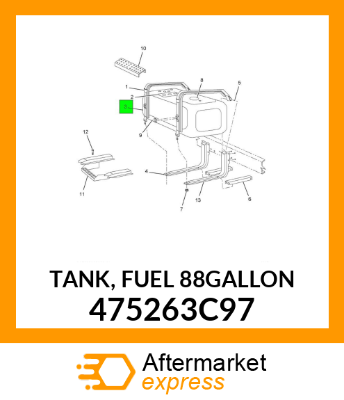 TANK, FUEL 88GALLON 475263C97