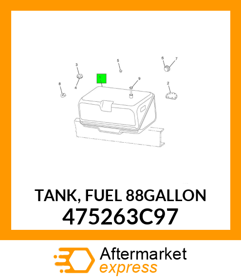 TANK, FUEL 88GALLON 475263C97