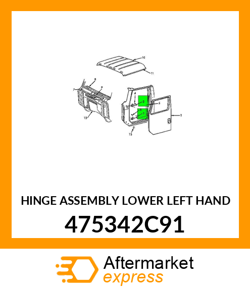 HINGE ASSEMBLY LOWER LEFT HAND 475342C91