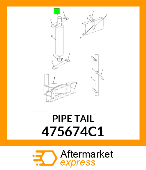 PIPE TAIL 475674C1