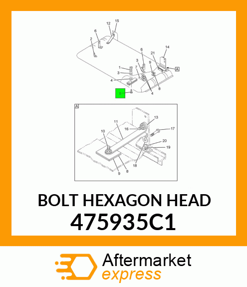 BOLT HEXAGON HEAD 475935C1