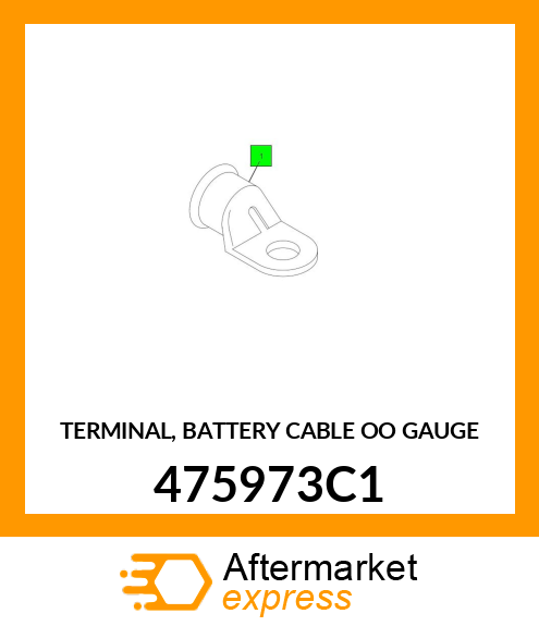 TERMINAL, BATTERY CABLE OO GAUGE 475973C1