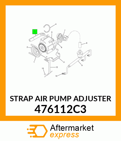 STRAP AIR PUMP ADJUSTER 476112C3