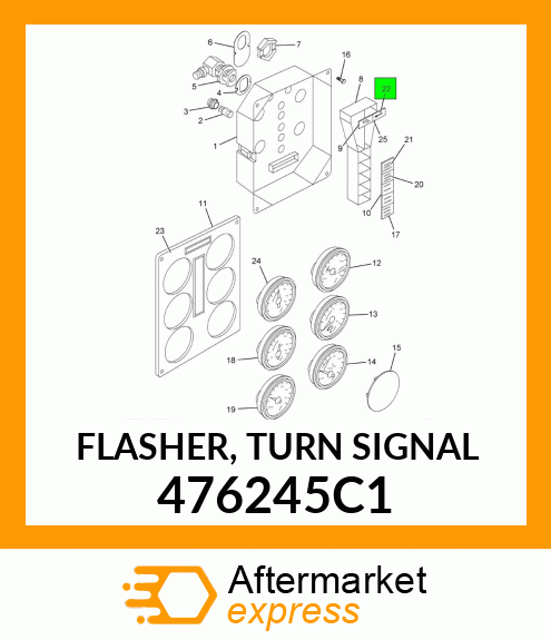 FLASHER, TURN SIGNAL 476245C1