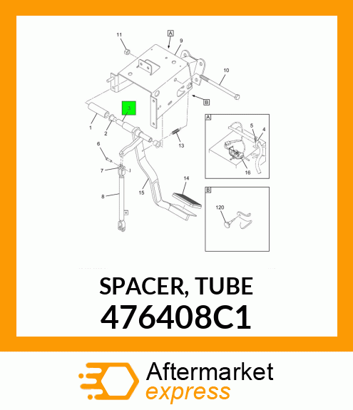 SPACER, TUBE 476408C1