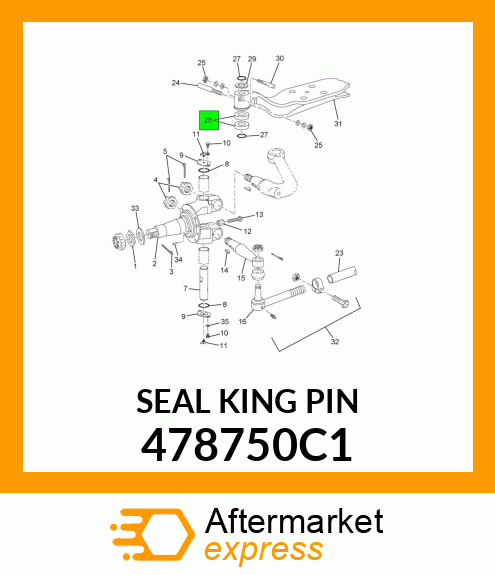SEAL KING PIN 478750C1
