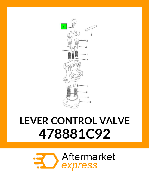 LEVER CONTROL VALVE 478881C92