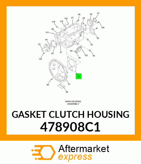 GASKET CLUTCH HOUSING 478908C1