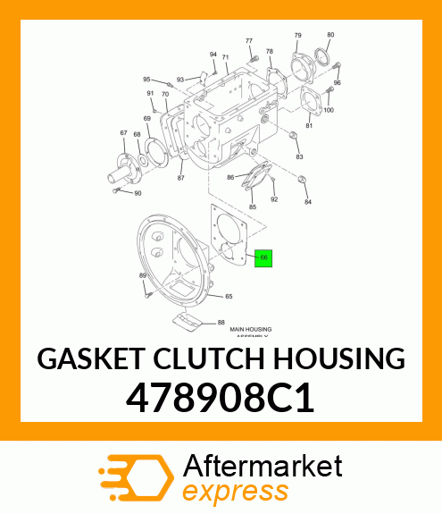 GASKET CLUTCH HOUSING 478908C1