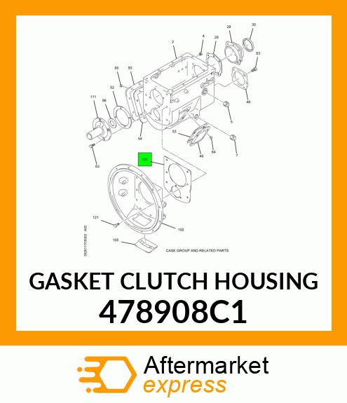 GASKET CLUTCH HOUSING 478908C1