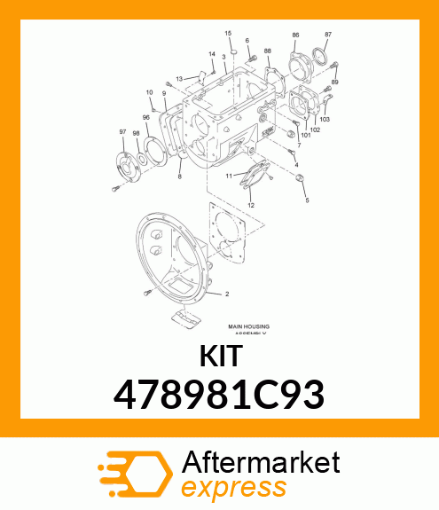 KIT, SMALL TRANSMISSION PARTS 478981C93