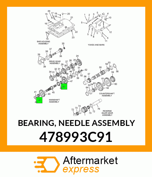 BEARING, NEEDLE ASSEMBLY 478993C91