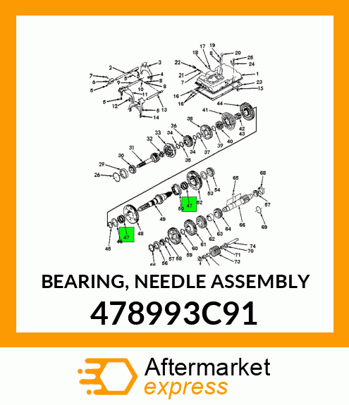 BEARING, NEEDLE ASSEMBLY 478993C91