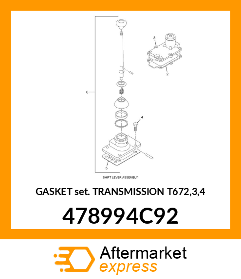 GASKET SET TRANSMISSION T672,3,4 478994C92