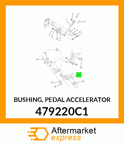 BUSHING, PEDAL ACCELERATOR 479220C1