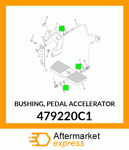 BUSHING, PEDAL ACCELERATOR 479220C1