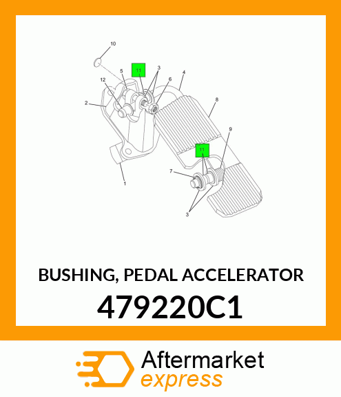 BUSHING, PEDAL ACCELERATOR 479220C1