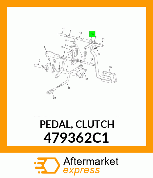 PEDAL, CLUTCH 479362C1