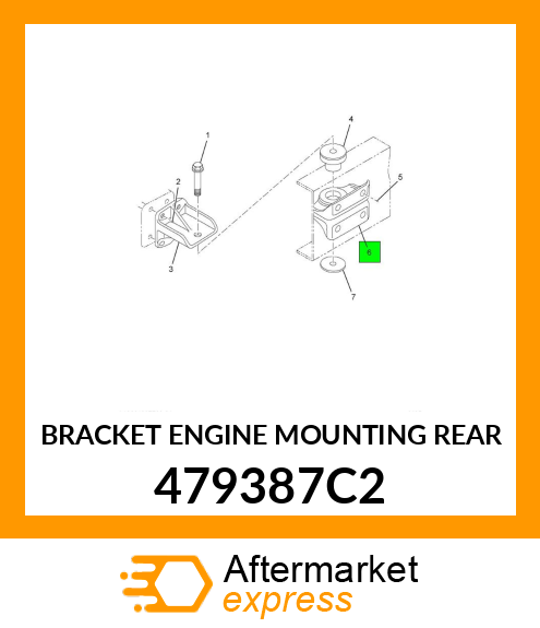 BRACKET ENGINE MOUNTING REAR 479387C2