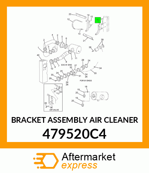 BRACKET ASSEMBLY AIR CLEANER 479520C4