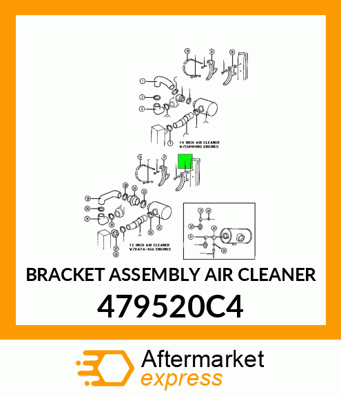 BRACKET ASSEMBLY AIR CLEANER 479520C4