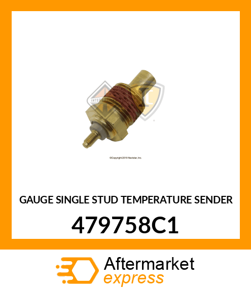 GAUGE SINGLE STUD TEMPERATURE SENDER 479758C1