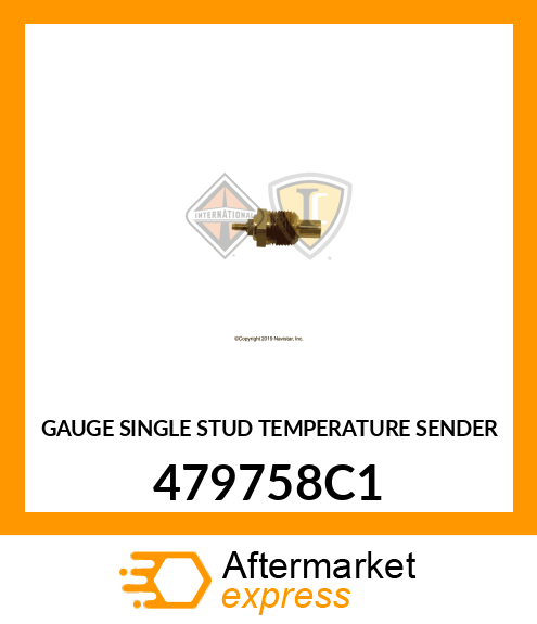 GAUGE SINGLE STUD TEMPERATURE SENDER 479758C1