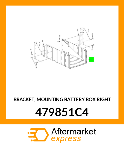 BRACKET, MOUNTING BATTERY BOX RIGHT 479851C4