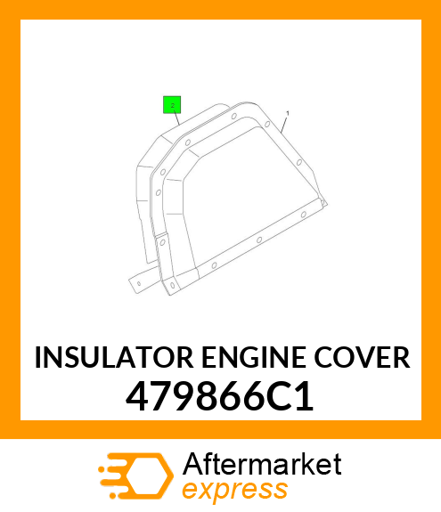 INSULATOR ENGINE COVER 479866C1