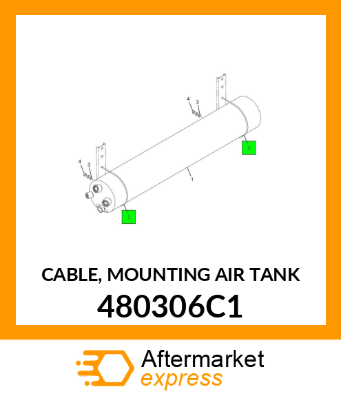 CABLE, MOUNTING AIR TANK 480306C1