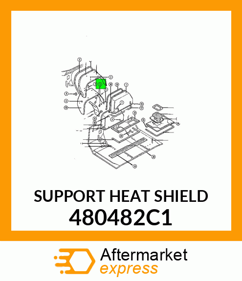 SUPPORT HEAT SHIELD 480482C1