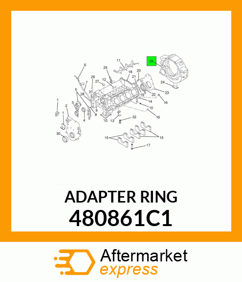 ADAPTER RING 480861C1