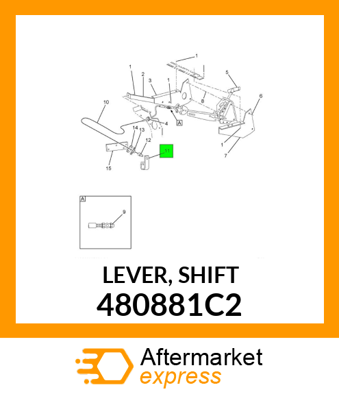 LEVER, SHIFT 480881C2