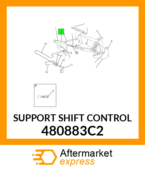 SUPPORT SHIFT CONTROL 480883C2