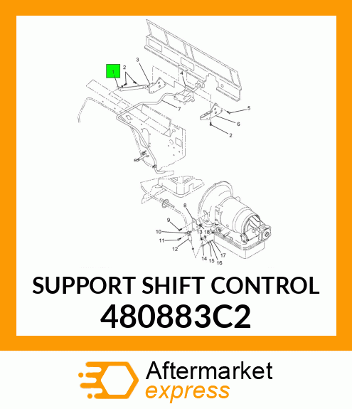 SUPPORT SHIFT CONTROL 480883C2