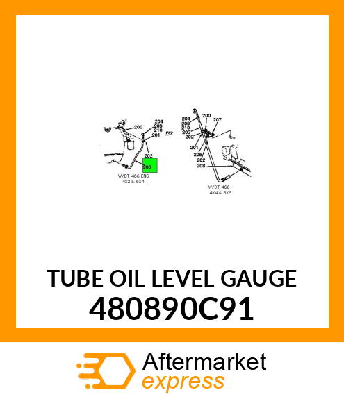 TUBE OIL LEVEL GAUGE 480890C91