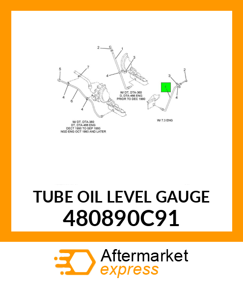 TUBE OIL LEVEL GAUGE 480890C91