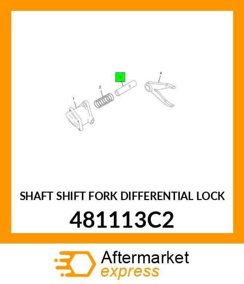 SHAFT SHIFT FORK DIFFERENTIAL LOCK 481113C2