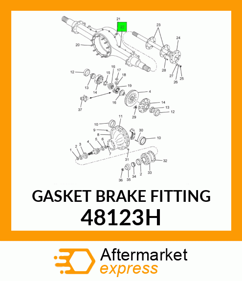 GASKET BRAKE FITTING 48123H