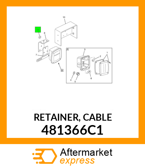 RETAINER, CABLE 481366C1