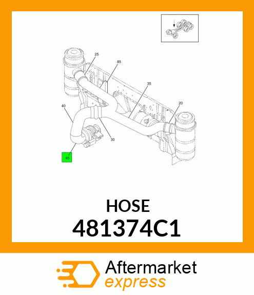 HOSE, AIR CLEANER 481374C1