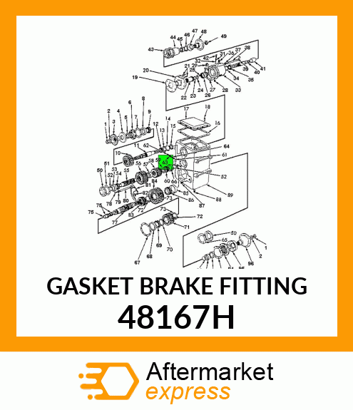 GASKET BRAKE FITTING 48167H